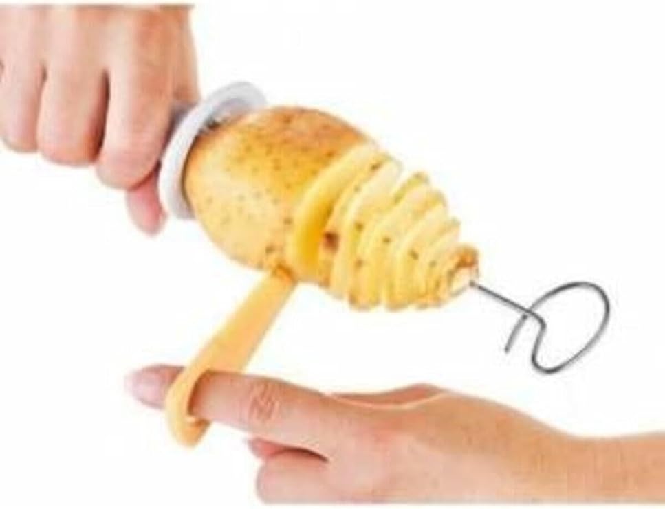 Patates Cipsi Yapma Çubukta Patates Kesme Dilimleme Aparatı Şişli, elf220512102025-M1B8K3