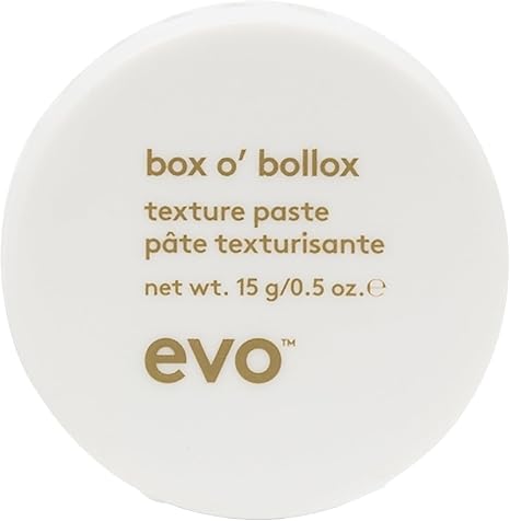 Evo Box O' Bollox Hair Styling Paste for All Hair Types - Strong Hold, Matte Definition & Texture