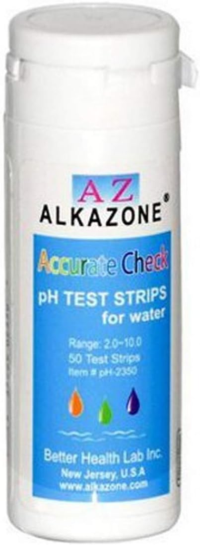 Alkazone Accurate Check Ph Test Strips for Water, 50 Count