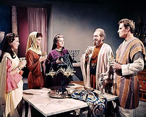 Sam Jaffe Martha Scott Haya Harareet Charlton Heston Ben-Hur PosterLife Retro Style Wall Art Poster 24x36 inches
