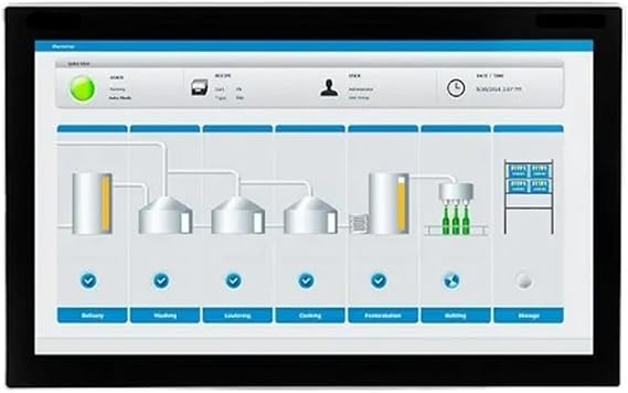 Display Panel 6AV2124-0MC24-0BX0 Touch Operation, dimmable