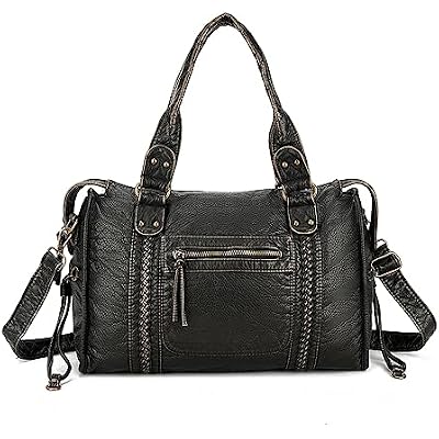 Women Hobo Handbag and Purse Tote Satchel PU Leather Zipper Crossbody Shoulder Bags