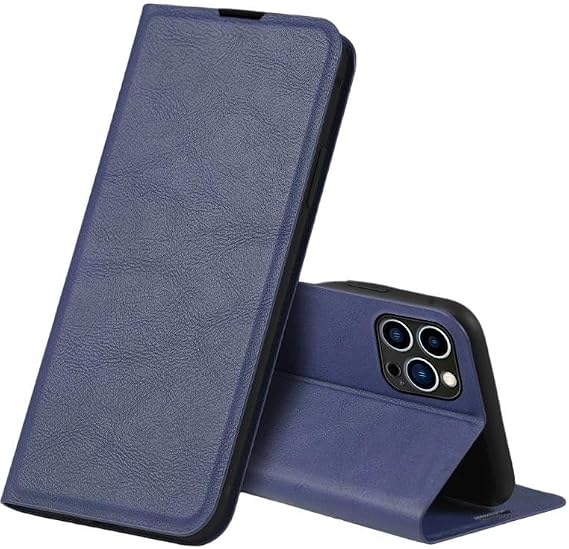 Cover Compatible with Vivo Xplay6 Magnetic Closure Flip Kickstand Card Slot Case Blue