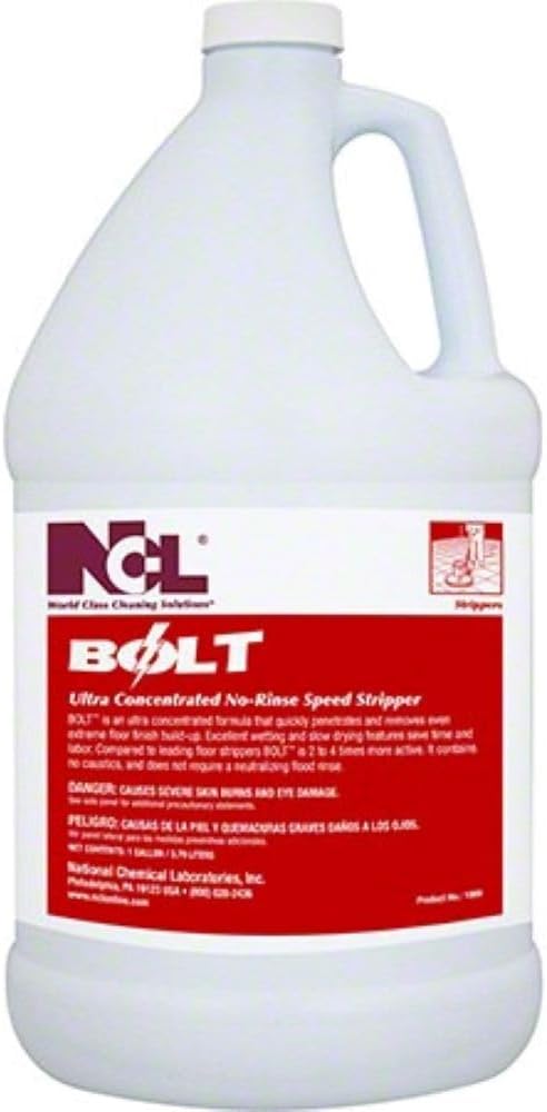 BOLT Ultra Concentrated No-Rinse Floor Stripper, 1 Gallon