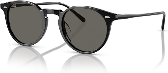 Oliver Peoples 0OV5529SU - N.02 sun 1731R5 - Black/Carbon Grey Round 48mm Men's Sunglasses