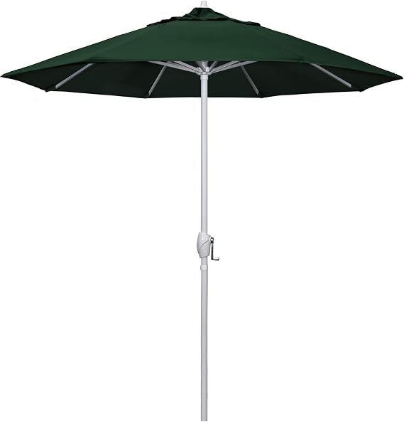 California Umbrella 7.5' Rd Aluminum Patio Umbrella, Crank Lift