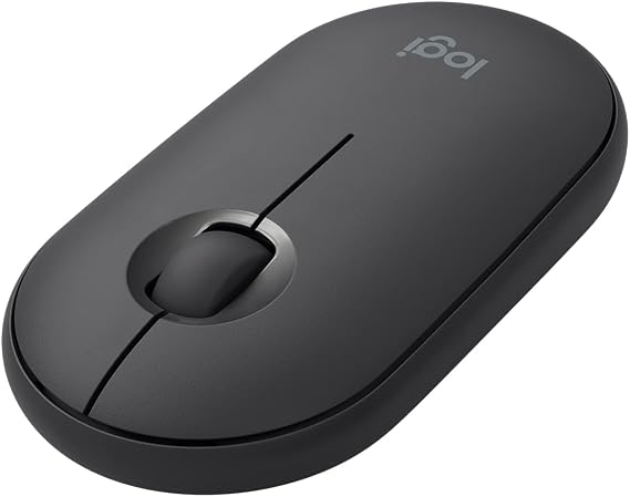 Logitech Pebble Wireless Mouse with Bluetooth or 2.4 GHz Receiver - Graphite