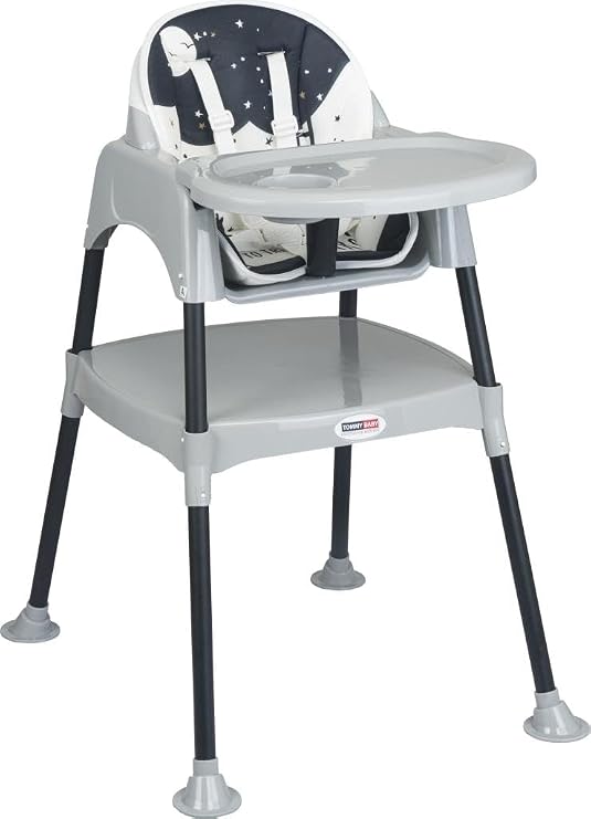 TommyBaby Ergocha Mama Sandalyesi,Pedli Çocuk Çalışma Masası Siyah