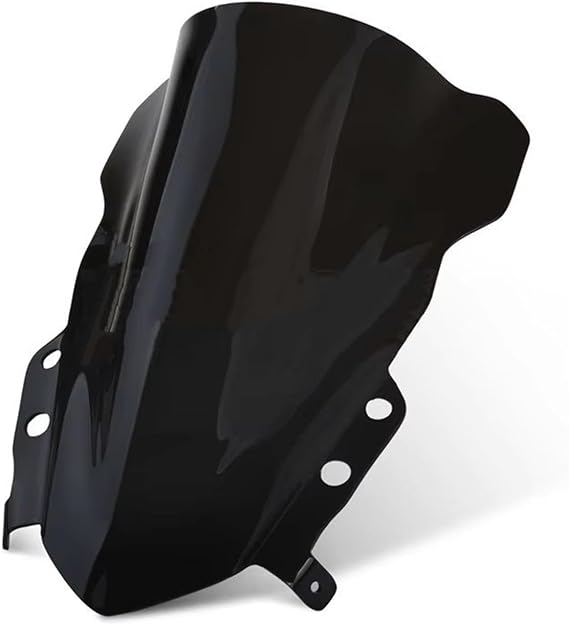 Motorcycle Windshield Extension For Daytona 660 2024 Motorcycle Double Bubble Fairing Windscreen Protection Baffle Wind Deflector Motorbike Wind Deflector(Black)