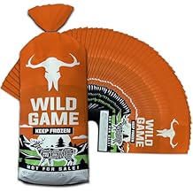 Skywin 50 Pack Wild Game Bags (3-5 lb) Meat Freezer Bags for Freezer Storage 14 x 6, Protect Your Meat from Freezer Burn