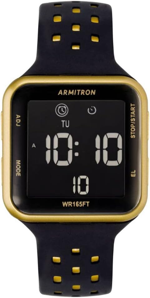 Armitron Sport Unisex Digital Chronograph Silicone Strap Watch, 40/8417