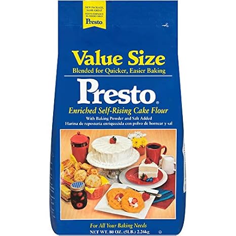 Presto Enriched Self-Rising Cake Flour 5 lb. Bag