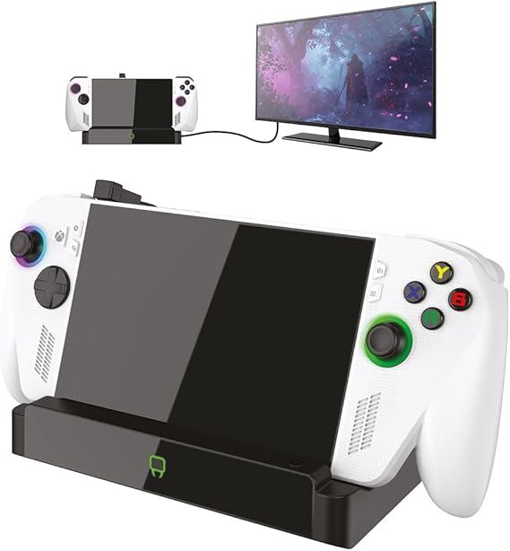 Venom Media Dock for ASUS ROG Xbox Ally & Ally X | 4K HDMI 2.1 Docking Station with Cooling Fans, 100W USB-C Charging, Ethernet & USB Ports | Compatible with Steam Deck, Legion Go, MSI Claw