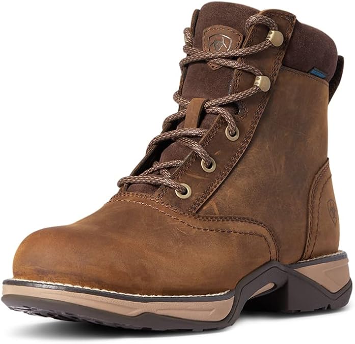 Ariat Women's Anthem Round Toe Lacer Waterproof Boot