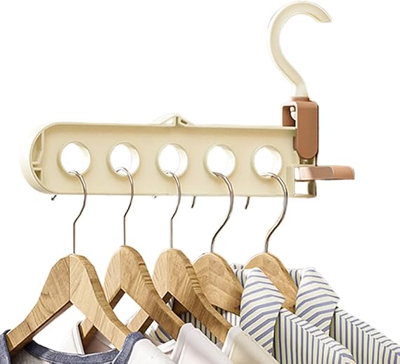 Wall Clothes Hanger Rack 5 Hole Retractable Drying Racks