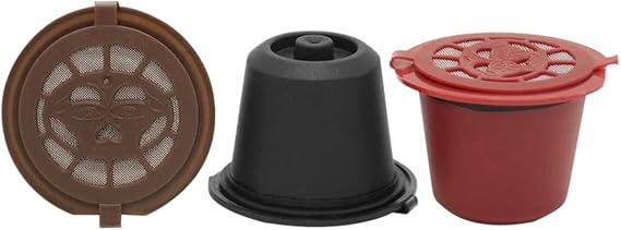 3 Pcs Refillable Reusable Espresso Capsule for Coffee Machine Reusable Capsule Refill Empty Capsule