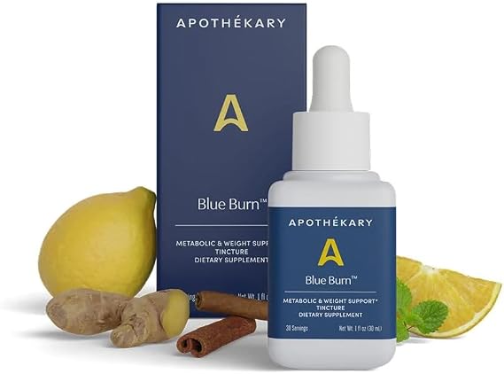 Apothekary Blue Burn Herbal Supplement Liquid Drops
