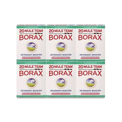 20 Mule Team Borax Laundry Booster, 65 Ounce, Pack of 6