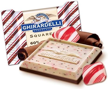 GHIRARDELLI Dark Peppermint BARK Chocolate Squares (10)
