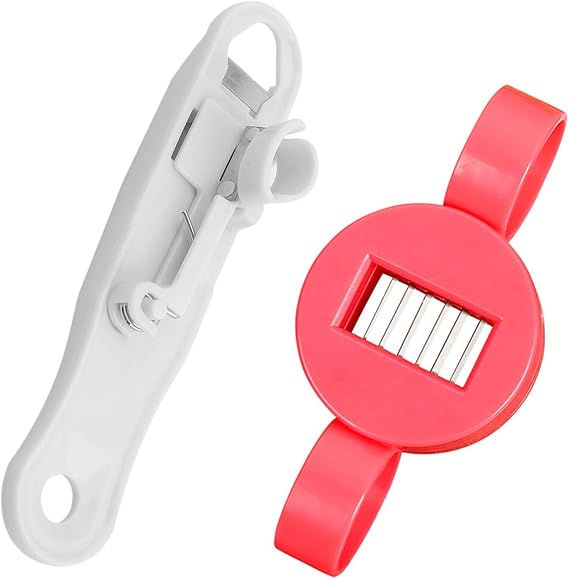 2Pcs Runner Bean Slicer, Runner Bean Slicer and Stringer UK, Cabbage Shredder Sharp and Efficient Kitchen Slicing Tool, Benriner Mandoline for Stringing Cutter Fast Bean Cutting