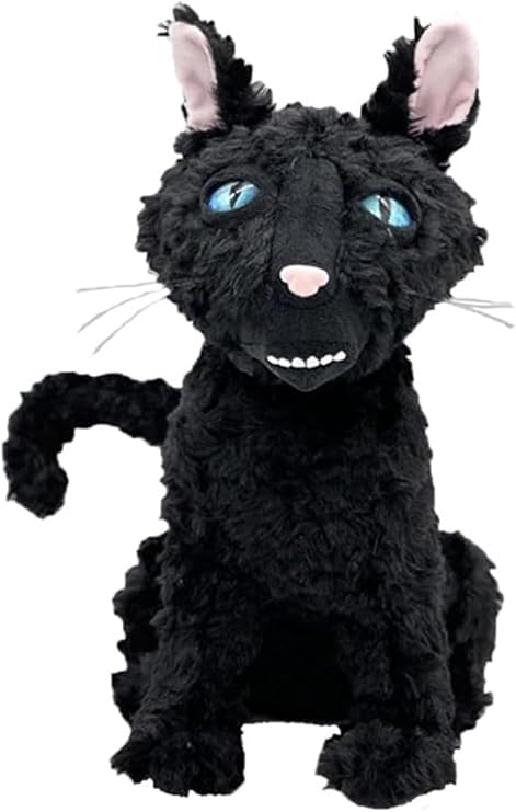 12 Black Cat Plush, Cat Monster Stuffed Animal Pillow Doll Toy, Black Cat Plushies Gift for Fans Kids Girlfriend Birthday Christmas Mother's Day