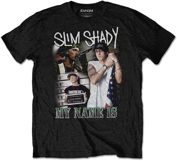 Eminem unisex-adult T-Shirt, Multicoloured, X-Large