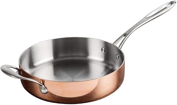 Vogue Induction Tri-Wall Copper Saute Pan - 240mm 9"