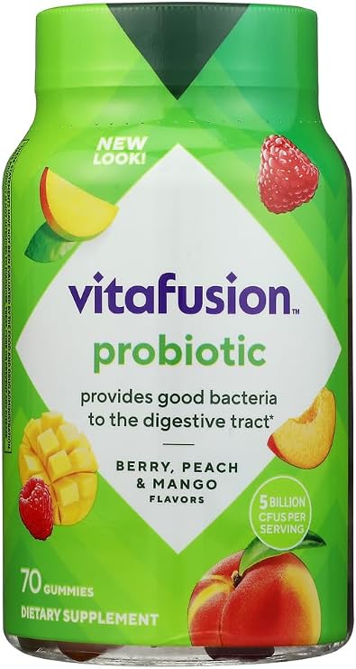 Vitafusion Probiotic Gummies | 5 Billion CFU Per 2 Gummies