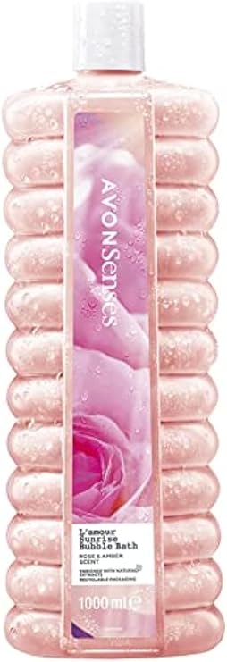 Avon L'Amour Sunrise Gül ve Kehribar Kokulu Banyo Köpüğü 1 Lt.