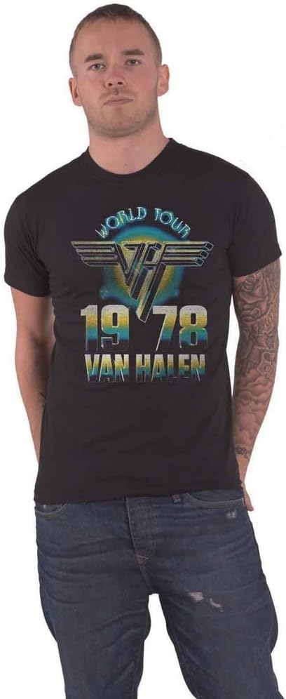 Van Halen Men's World Tour '78 T-Shirt Black
