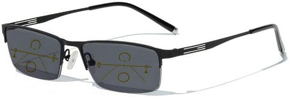 mincl/Photochromatic Progressive Multifocus Reading Glasses for Men