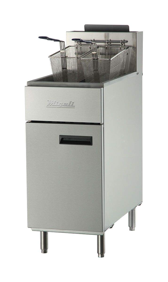 Migali C-F50-LP 50 lb Liquid Propane Fryer - 120,000 BTU
