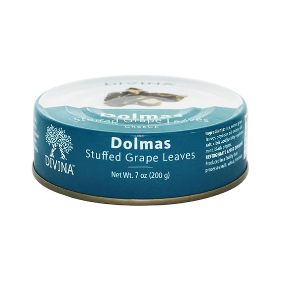 Divina Dolmas Stuffed Grape Leaves, 7 Ounce (1-Pack)