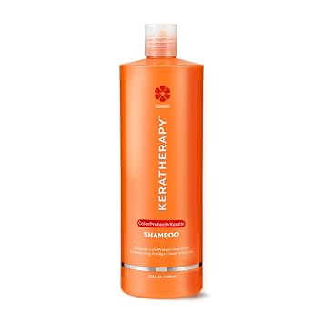 KERATHERAPY Keratin Infused Color Protect Conditioner, 33.8 fl. oz., 1000 ml - Gluten Free Color Protecting Conditioner for Color Treated Hair with Kerabond Technology, Red Raspberry Oil, Omega 3 & 6