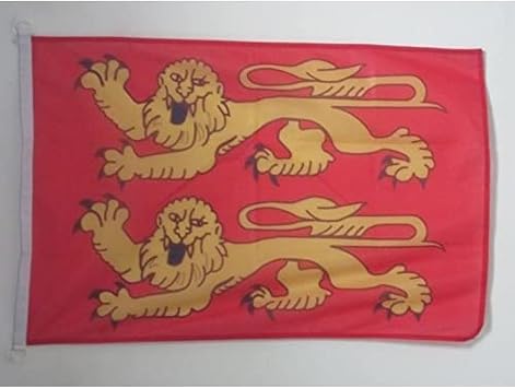Lower Normandy NAUTICAL Flag 18'' x 12'' - French region of Basse-Normandie flags 30 x 45 cm - Banner 12x18 in for boat - AZ FLAG