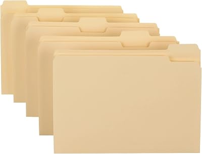 Office Depot Brand Manila File Folders, 34 Expansion, 15 Cut, Letter Size, Pack of 100 Folders