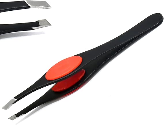 Slanted Grippy Eyebrow Tweezers Hair Beauty Tweezer Gripped by G.S Online Store