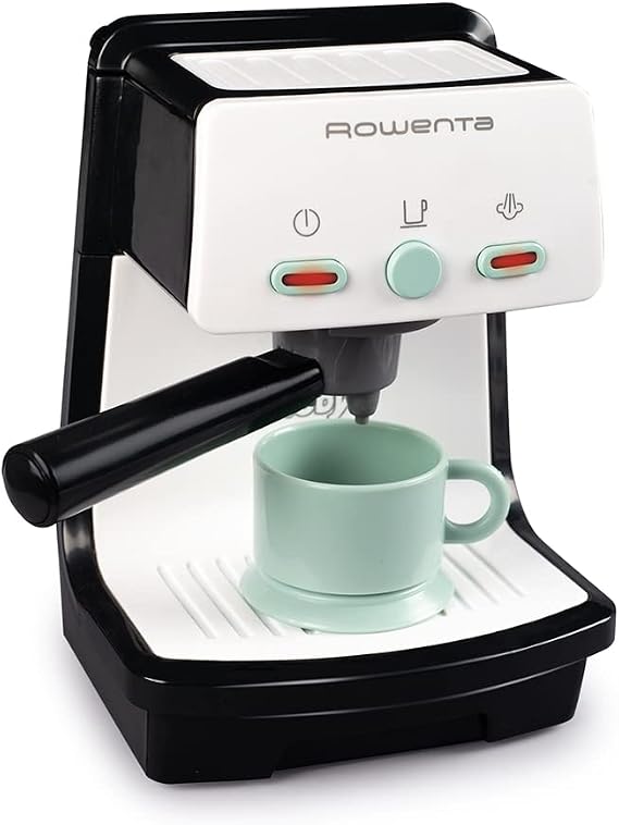 Smoby - Rowenta Espresso - Children's Coffee Machine - Imitation Toy - Sound and Light Functions - 310597 Black