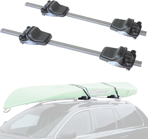 INNO INA452 Padded Universal Mount (1) Kayak Cradle Carrier,Black