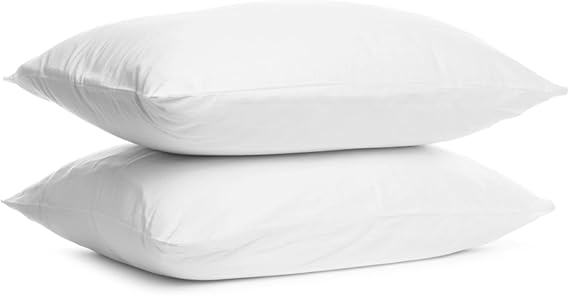 Luxury Support Pillows 2 Pack Bounce to Back Pillows Sleep Positions Machine Washable Anti Allergy Pillow, Hollowfiber Filling Bed Pillow Hotel Quality Comfort at Home