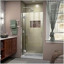 DreamLine Unidoor-X 31 in. W x 72 in. H Frameless Hinged Shower Door in Chrome, D12572-01