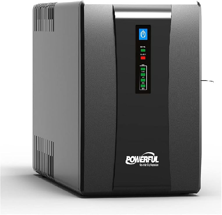 Powerful Sle-1500 1500va (1500 Va) 900w Line Interactive Ups Kesİntİsİz GÜÇ KaynaĞi…