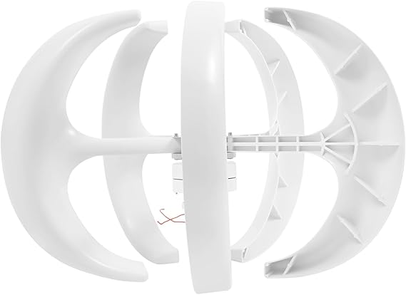 600W Vertical Wind Generator, 12V DC 5-Blades Helix Wind Power Turbine Generator Vertical Axis Controller with 5-Blades for Boats Pavilions Cabins Motorhome