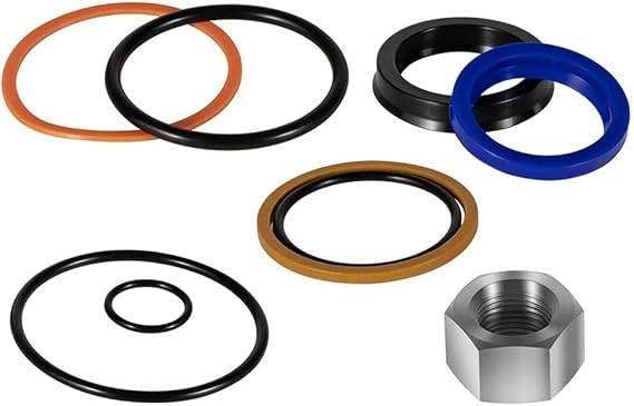 Seal Kit for Bobcat 444 500 642 643 Hydraulic Cylinder Up to 5000psi Pressure PU Nitrile Rubber Enhanced Seal Dust Ring Guide Ring Easy Install Replace Part 6803329 7137769 for Excavator Repair