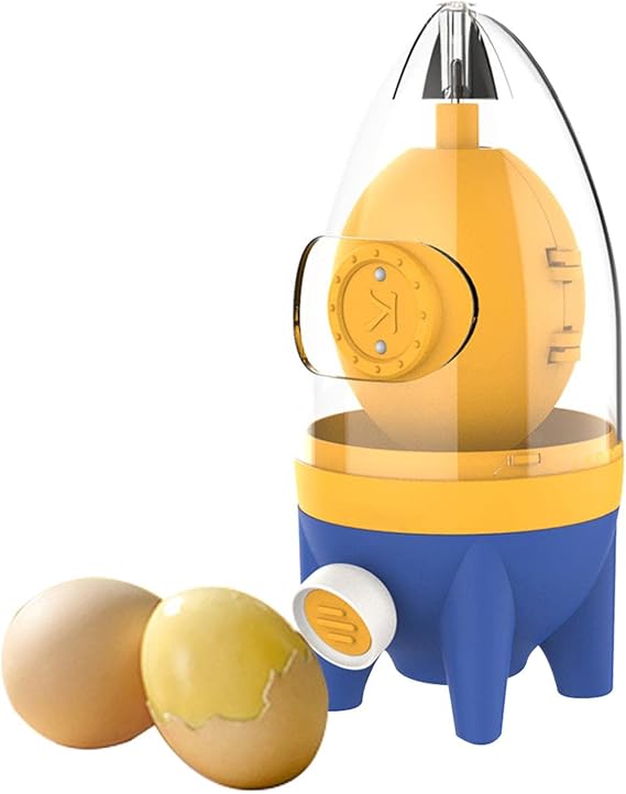 Egg Yolk Mixer with Pulling Rope,Golden Egg-Maker, Egg-Spinner Quick Egg-Homogenizer Manual Puller Egg-Shaker To 50 times for Kitchen Mixing Egg-Whites and Yolks