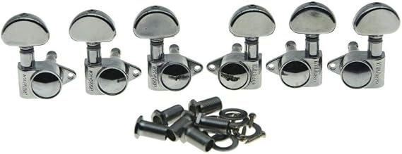 Wilkinson 3x3 ROTO Style Full Size Sealed Guitar Tuners Tuning Keys Pegs Guitar Machine Heads Fits USA Les Paul or Acoustic Guitars Chrome