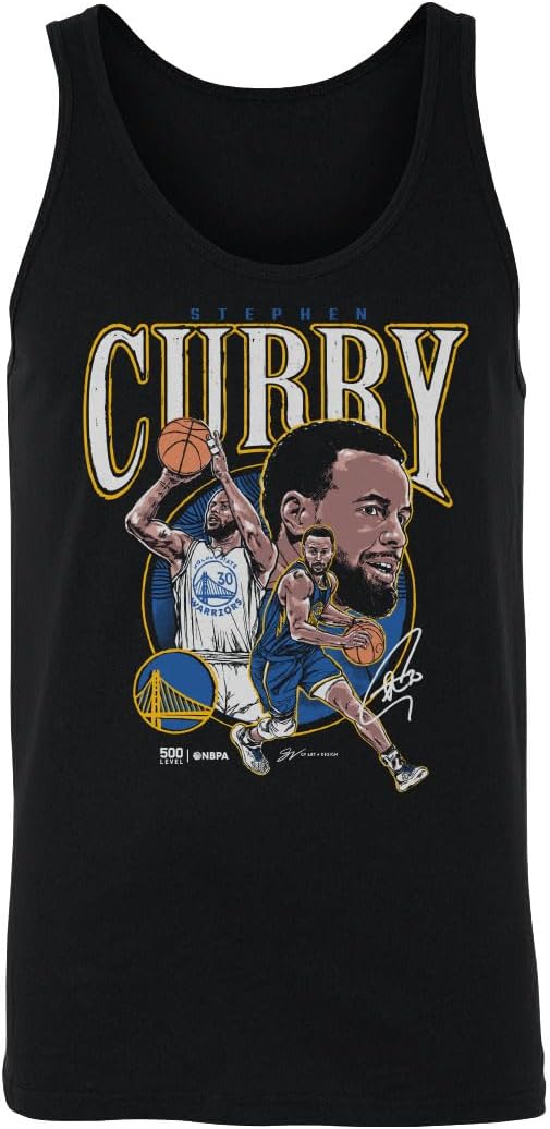500 LEVEL Steph Curry Golden State Warriors Trio Men's Tank Top