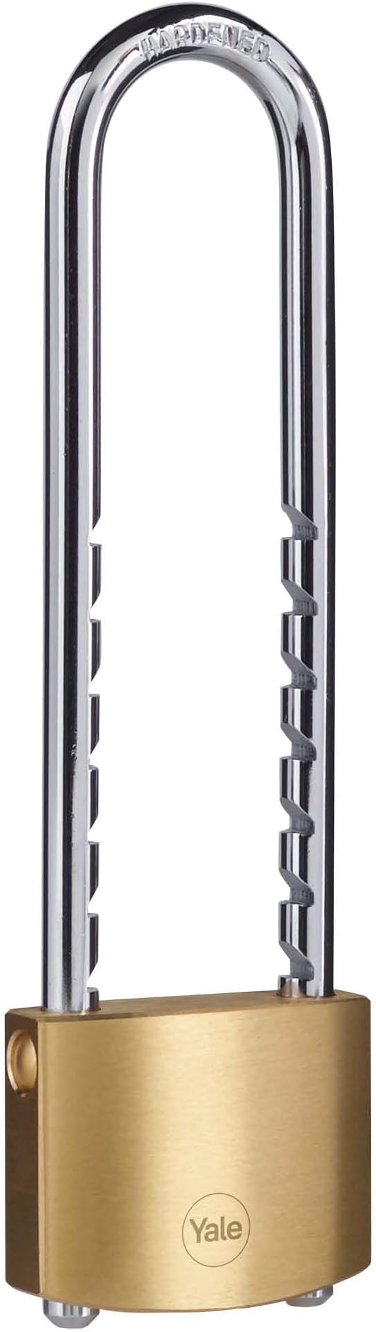 Yale Y110B/50/155/1 - Pirinç Asma Kilit 50mm Ayarlanabilir Halkalı - Sertleştirilmiş Çelik Halka - Çift Kilitleme - 3 Anahtar