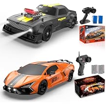 Full Proportional 4WD 50KM/h High Speed Remote Control Cars, ESP Drift Racing Vehicle+Remote Control Car 1:16 RC Drift Car 4WD High Speed Drift RC Cars 2.4Ghz Racing Sport Toy Cars with LED Lights