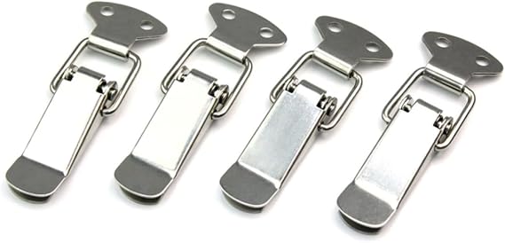 Stainless Steel Spring Loaded Toggle Box Latch Catches 4 Pack